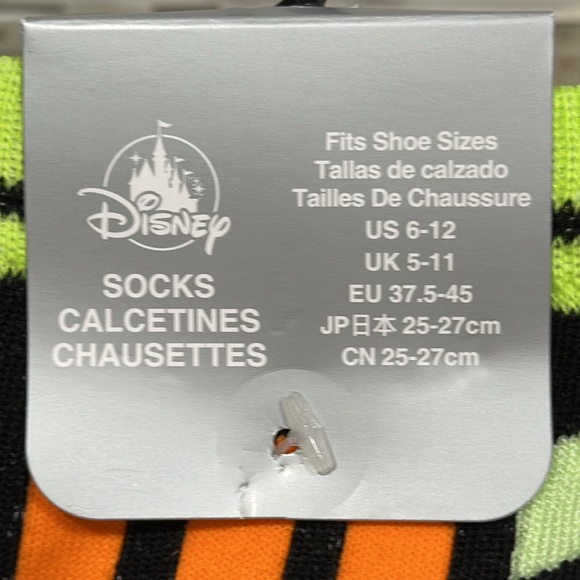 Disney Parks Star Command XL-15 Buzz Lightyear 1 PAIR Crew Socks Size 6-12 NEW - Picture 6 of 7